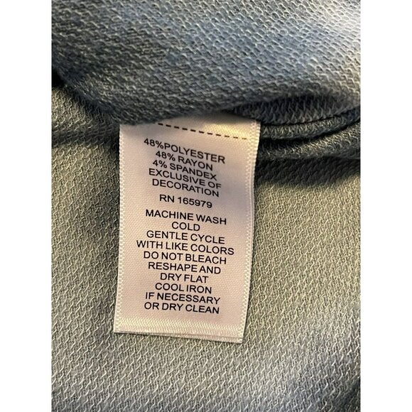 Cupio Tie Dye Top Long line Terry stretch L Lightweight comfort soft oversized - Picture 3 of 4